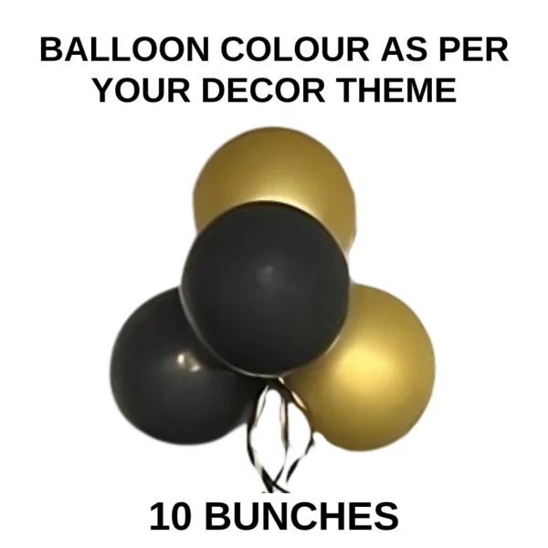 Balloon Bunches in Themed Colors (10 Bunches)