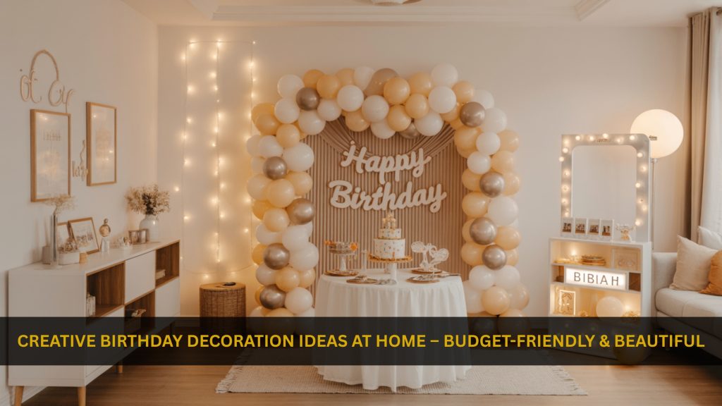 Creative Birthday Decoration Ideas at Home – Budget-Friendly & Beautiful